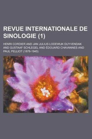 Cover of Revue Internationale de Sinologie (1 )