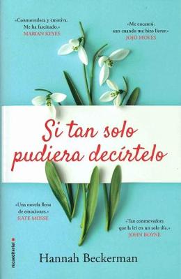 Book cover for Si Tan Solo Pudiera Decirtelo