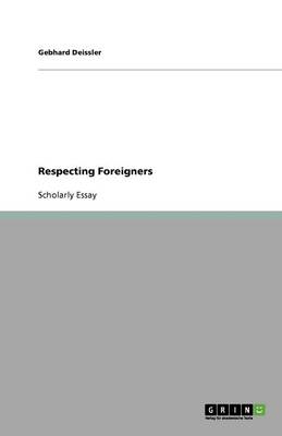 Book cover for Respecting Foreigners