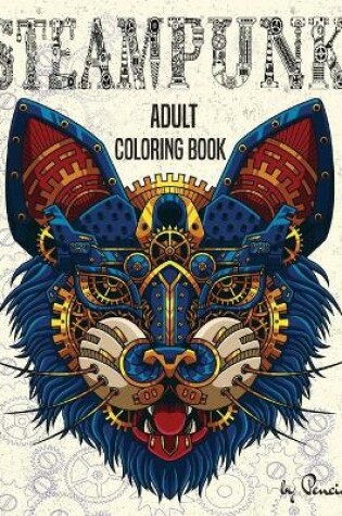 Cover of Adult steampunk coloring book