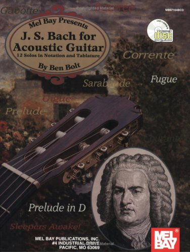 Book cover for J. S. Bach for Acoustic Guitar