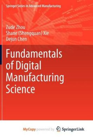 Cover of Digital Manufacturing Science