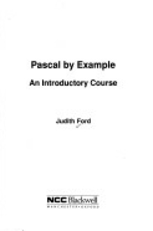 Cover of PASCAL by Example