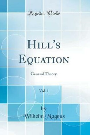 Cover of Hill's Equation, Vol. 1