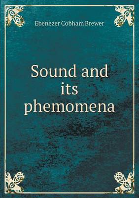 Book cover for Sound and its phemomena