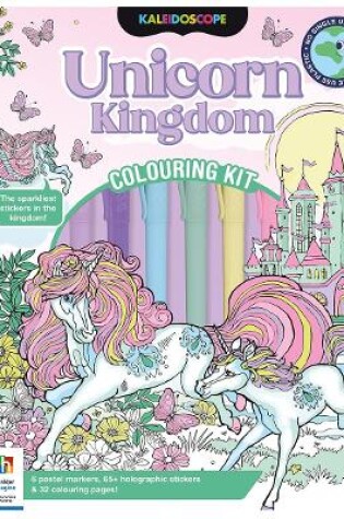Cover of Kaleidoscope Colouring Kit Pastel Unicorns and More