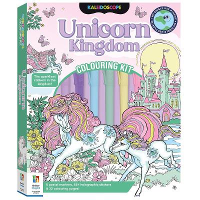 Cover of Kaleidoscope Colouring Kit Pastel Unicorns and More