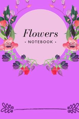 Book cover for Flowers Notebook