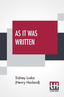 Cover of As It Was Written