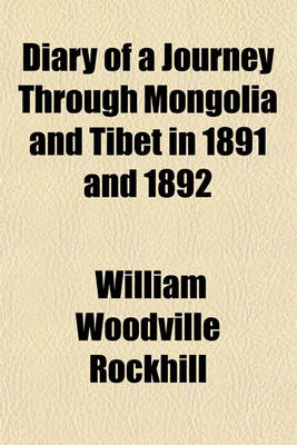 Book cover for Diary of a Journey Through Mongolia and Tibet in 1891 and 1892