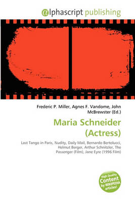 Book cover for Maria Schneider (Actress)