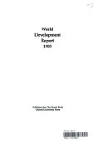 Cover of World Development Report