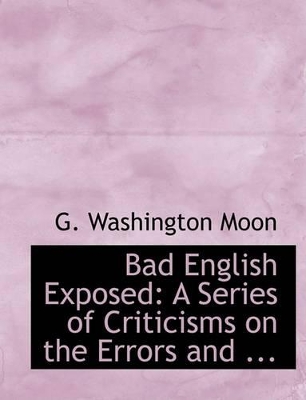 Book cover for Bad English Exposed