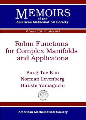 Cover of Robin Functions for Complex Manifolds and Applications