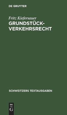 Book cover for Grundstuckverkehrsrecht