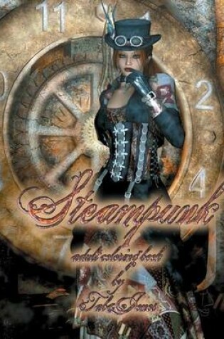 Cover of Steampunk Adult Coloring Book