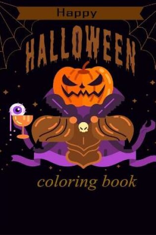 Cover of happy halloween coloring book