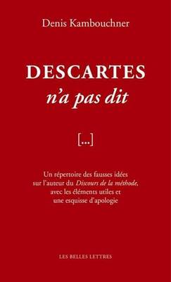 Book cover for Descartes n'a Pas Dit