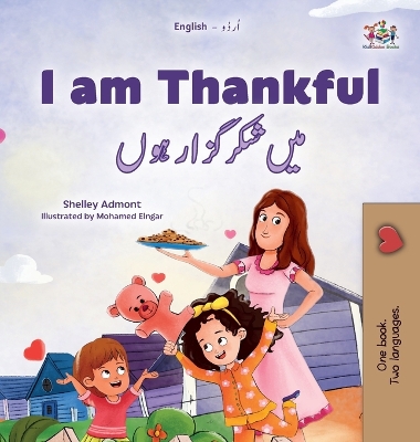Book cover for I am Thankful (English Urdu Bilingual Children's Book)