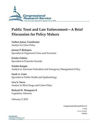 Book cover for Public Trust and Law Enforcement-A Brief Discussion for Policy Makers