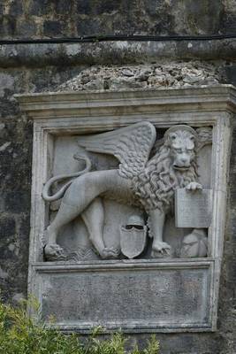 Book cover for Lion Carved Into a Stone Wall in Kotor, Montenegro