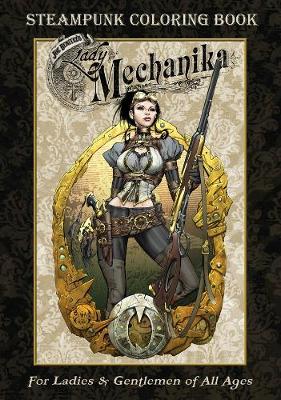 Book cover for Lady Mechanika Steampunk Coloring Book