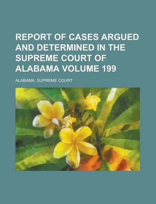 Book cover for Report of Cases Argued and Determined in the Supreme Court of Alabama (63)