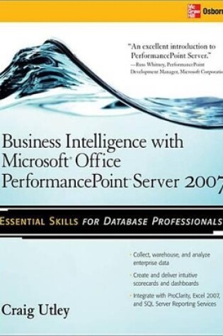 Cover of Business Intelligence with Microsoft(r) Office Performancepoint(tm) Server 2007