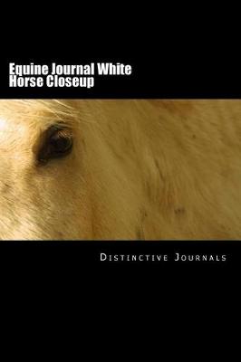 Book cover for Equine Journal White Horse Closeup