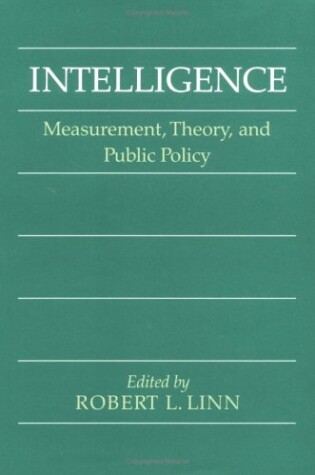 Cover of Intelligence CB