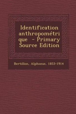 Cover of Identification Anthropometrique