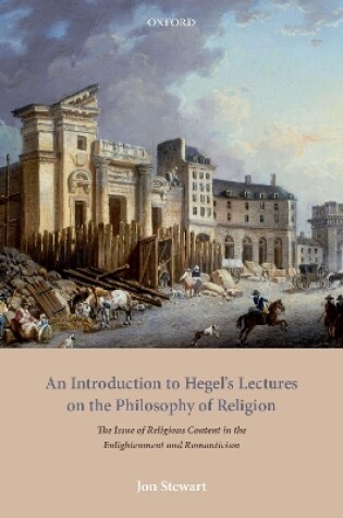 Cover of An Introduction to Hegel's Lectures on the Philosophy of Religion