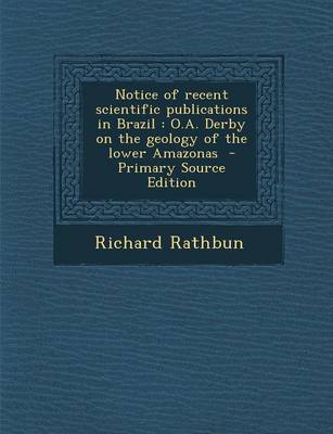 Book cover for Notice of Recent Scientific Publications in Brazil