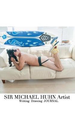 Book cover for Sir Michael Huhn Artist Sexy self Portait with dog