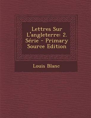 Book cover for Lettres Sur L'Angleterre