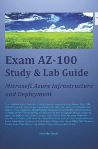 Cover of Exam AZ-100 Study & Lab Guide