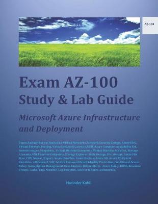 Book cover for Exam AZ-100 Study & Lab Guide