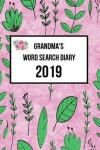 Book cover for Grandma's Word Search Diary 2019