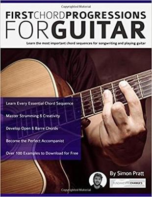 Book cover for First Chord Progressions for Guitar