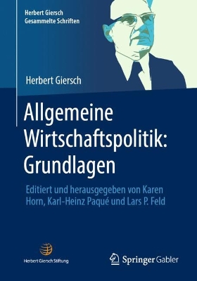 Book cover for Allgemeine Wirtschaftspolitik: Grundlagen