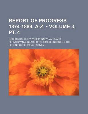 Book cover for Report of Progress 1874-1889, A-Z. (Volume 3, PT. 4)