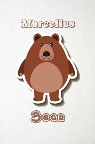 Cover of Marcellus Bear A5 Lined Notebook 110 Pages