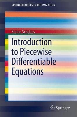 Book cover for Introduction to Piecewise Differentiable Equations