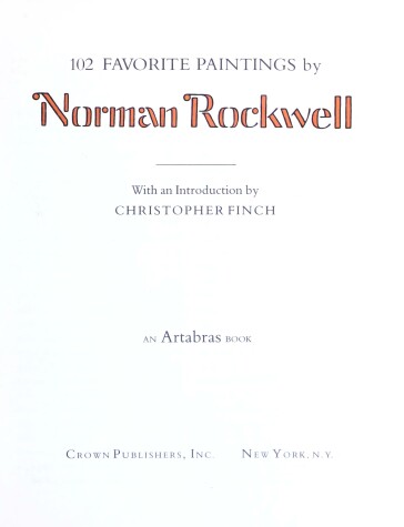 Book cover for 102 Fav Ptgs by Norman Rockwel