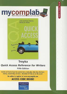 Book cover for Quick Access Reference for Writers Access Code