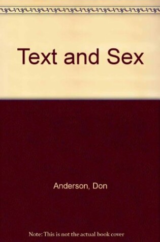 Cover of Text and Sex