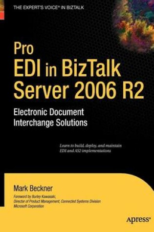 Cover of Pro EDI in BizTalk Server 2006 R2: Electronic Document Interchange Solutions