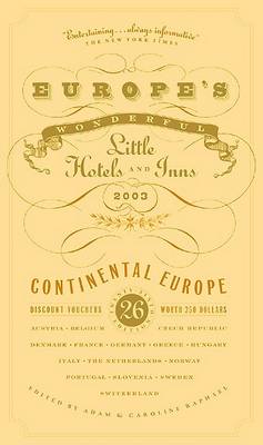 Book cover for Sp : Europes Wonderful Little Hotels and Inns 2003