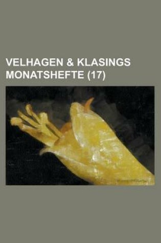 Cover of Velhagen & Klasings Monatshefte (17 )