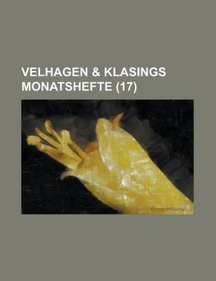 Book cover for Velhagen & Klasings Monatshefte (17 )